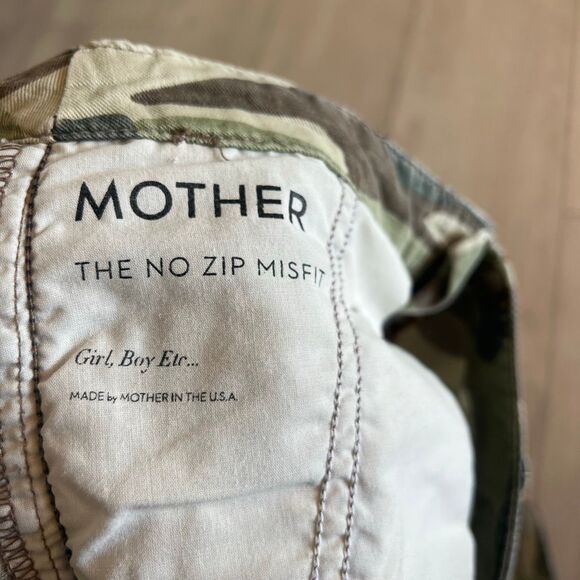 Mother the no zip misfit in girl boy etc wash camp pants Size 25 - Picture 10 of 13